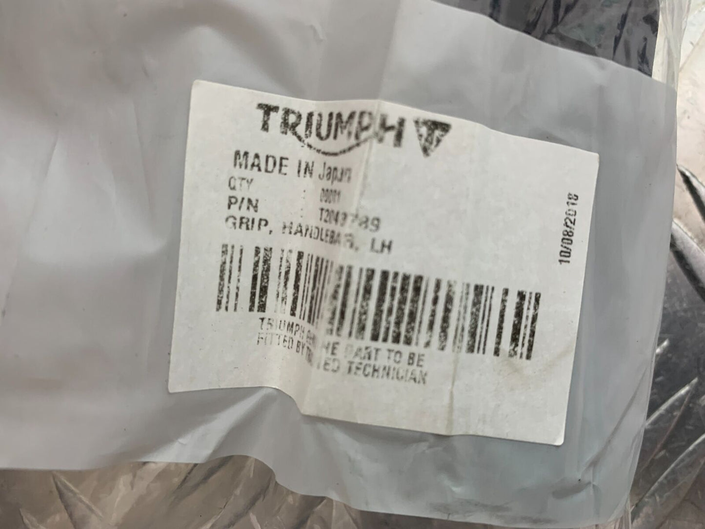 TRIUMPH 1050 SPEED TRIPLE RS HANDLEBAR GRIPS YEAR 2018-2020 (CMB1029)