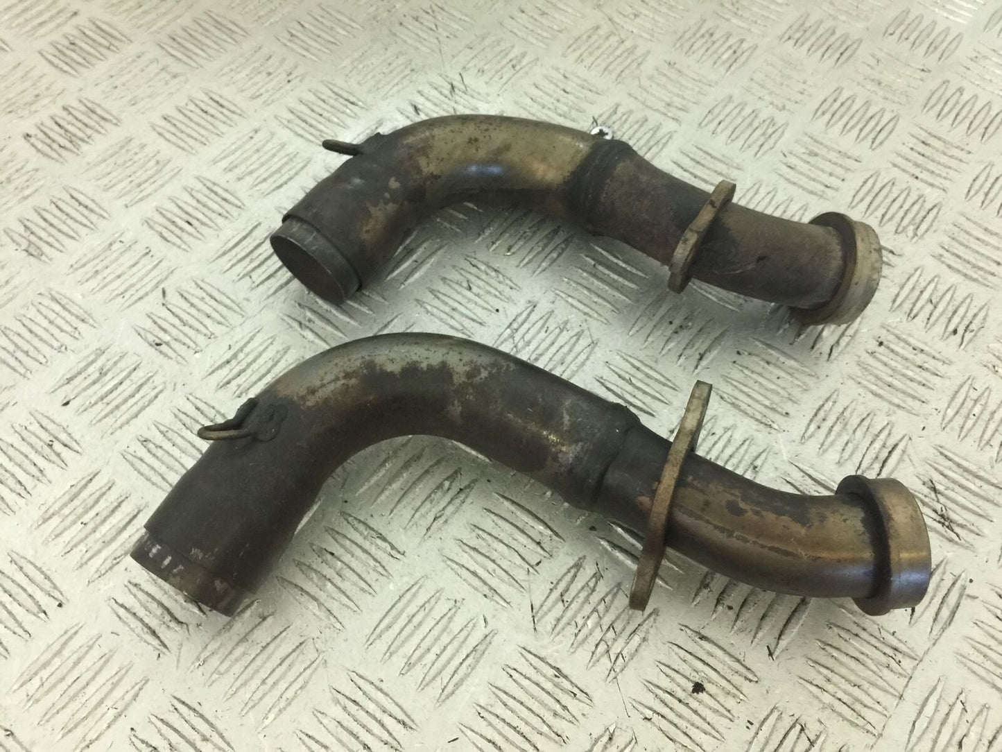 APRILIA TUONO 1000 V4R EXHAUST DOWNPIPES 2011-13 (STOCK 746)
