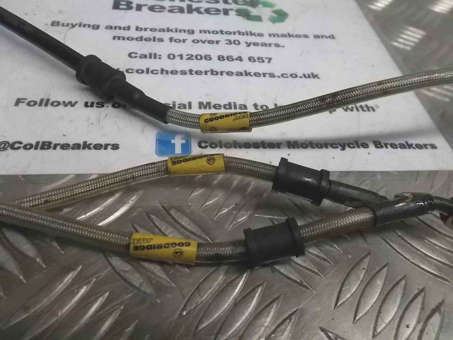 YAMAHA R6 FRONT AND REAR GOODRIDGE BRAKE LINES YEAR 2007