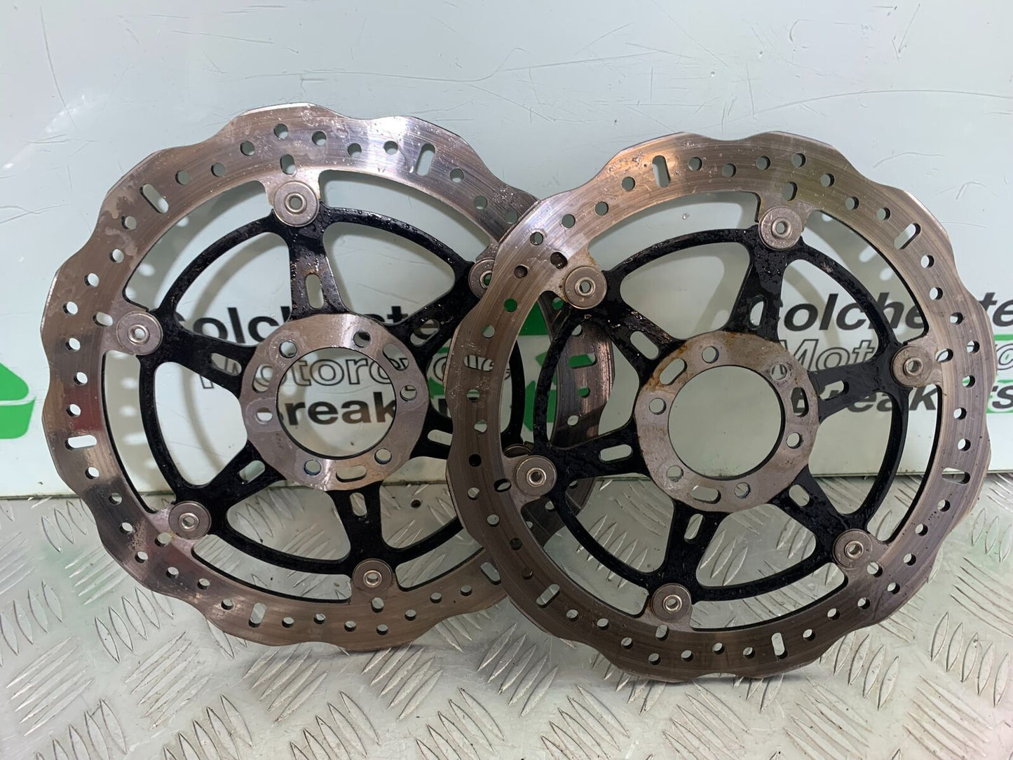 APRILIA SL750 SL 750 SHIVER FRONT BRAKE DISCS YEAR 2012 (CMB1074)