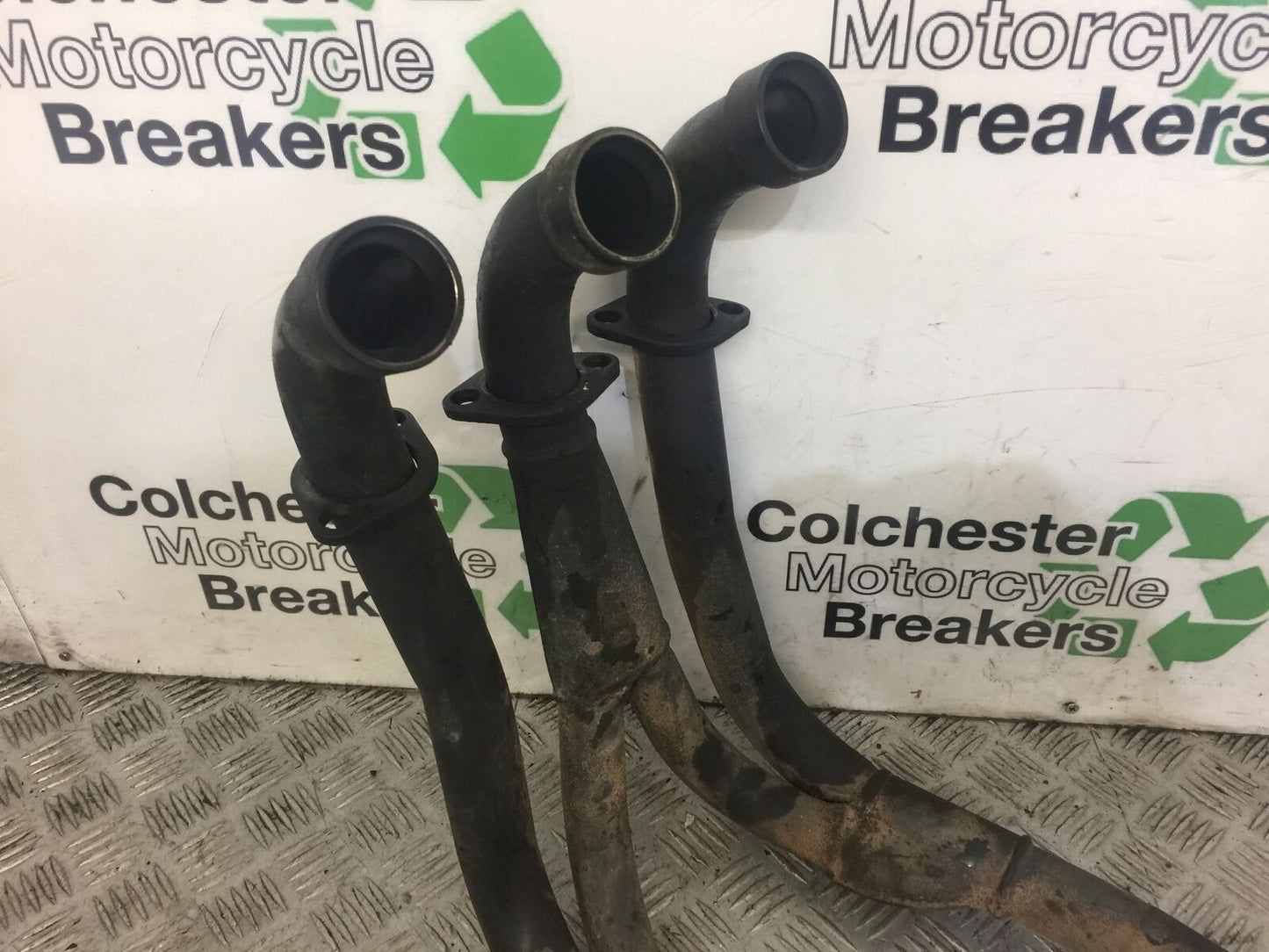 TRIUMPH 750 TRIDENT EXHAUST DOWNPIPES YEAR 1994 STOCK 396