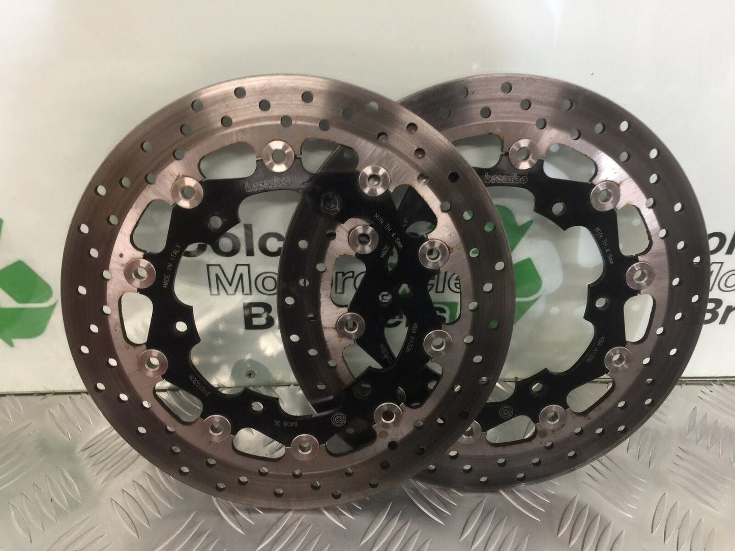 YAMAHA YZF R1 5PW BREMBO FRONT BRAKE DISCS YEAR 2002-2003 (STOCK 929)