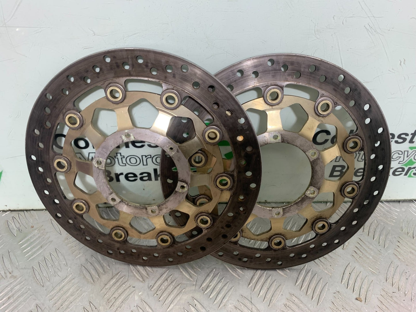 HONDA CBR1000 rr FIREBLADE FRONT BRAKE DISCS YEAR 2006 (CMB1220)