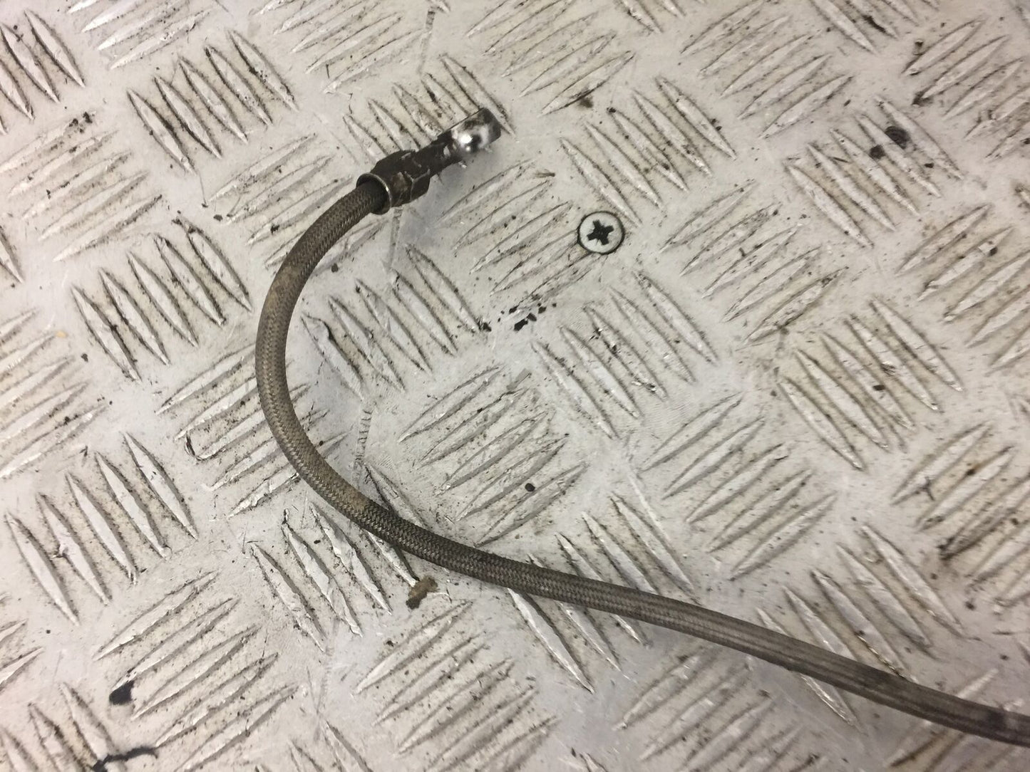 HONDA XL125 VARADERO BRAIDED REAR BRAKE LINE YEAR 2004 STOCK NO 422