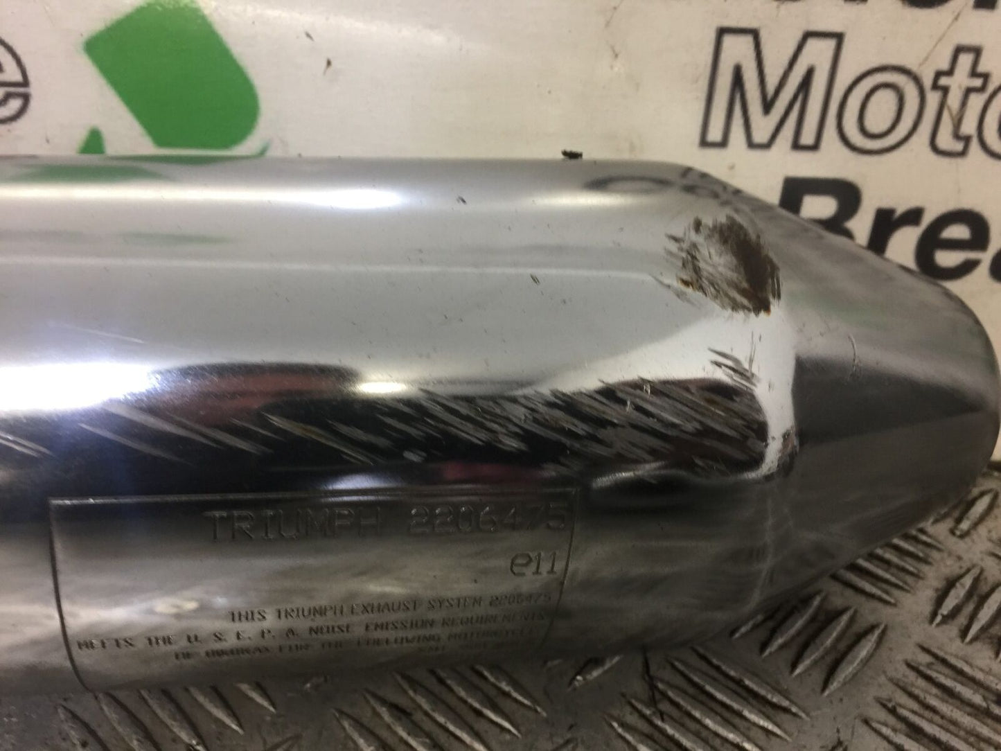 TRIUMPH BONNEVILLE 865 LEFT SILENCER YEAR 2008-2015 (STOCK 507)