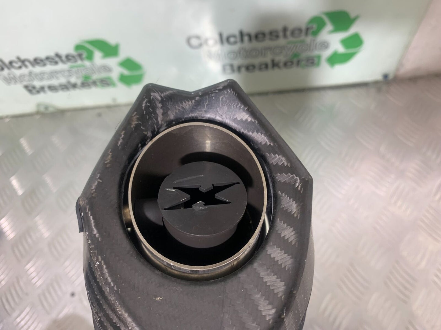 HONDA KAWASAKI SUZUKI KTM YAMAHA CARBON RACE SILENCER 59MM (CMB1032)