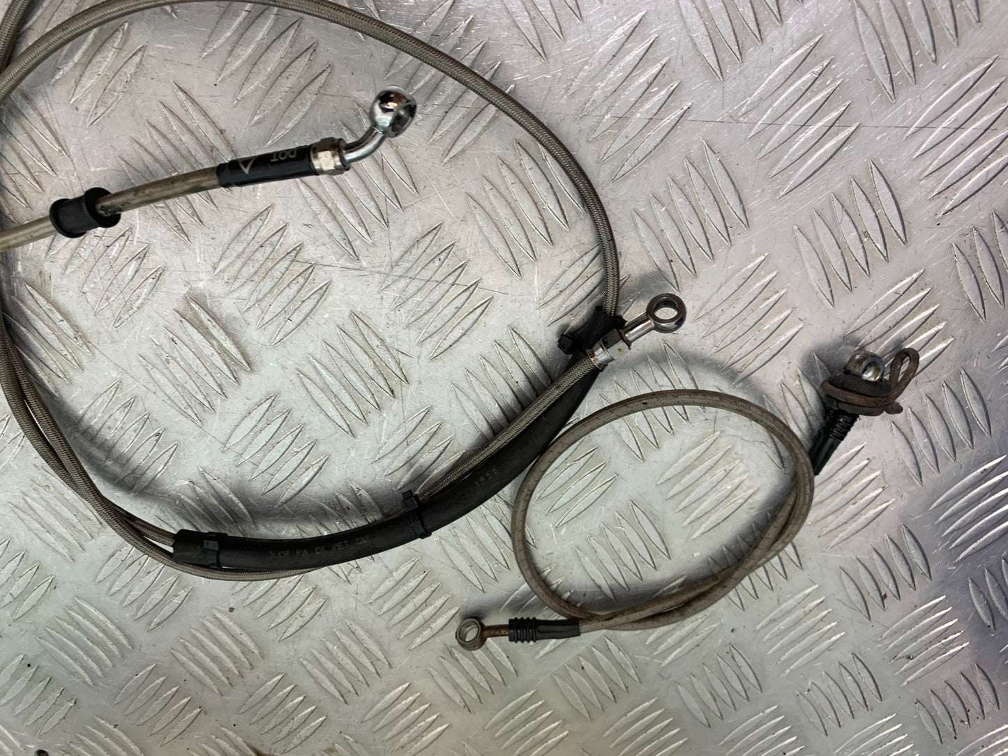 KAWASAKI ZZR1100 D BRAIDED LINE SET YEAR 1993-2001 (CMB1189)