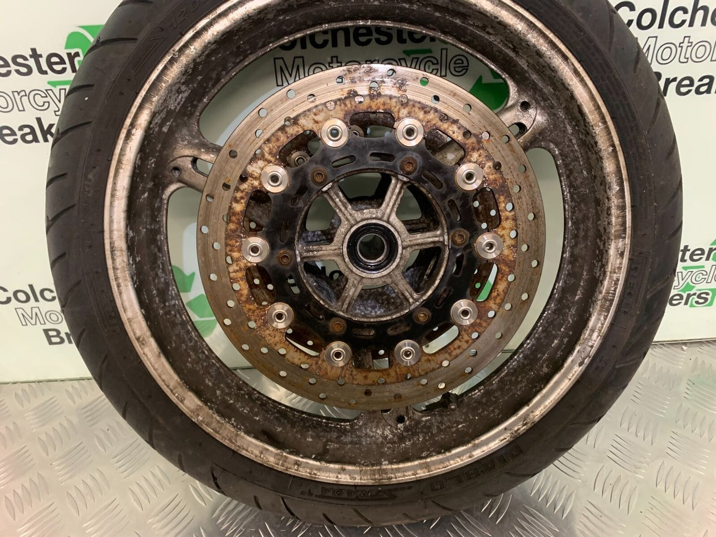 YAMAHA FJR1300 FJR 1300 FRONT WHEEL AND DISCS YEAR 2001-05 (STOCK 946)