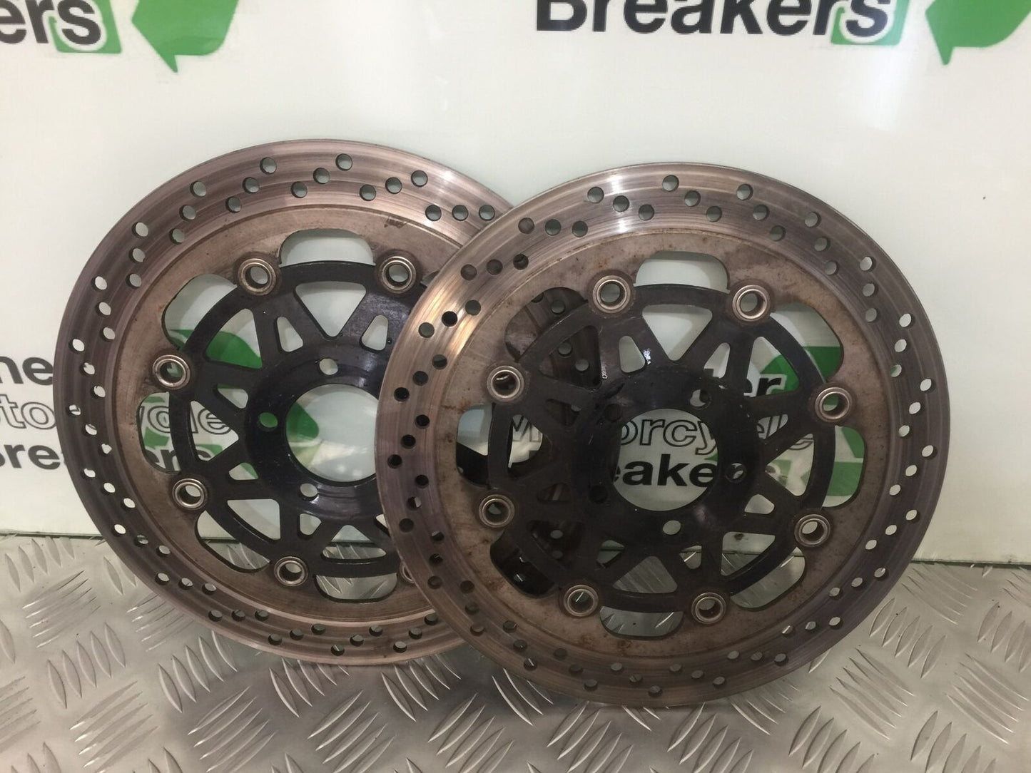 KAWASAKI ZX12R ZX12 R FRONT BRAKE DISCS YEAR 2000 (STOCK 913)