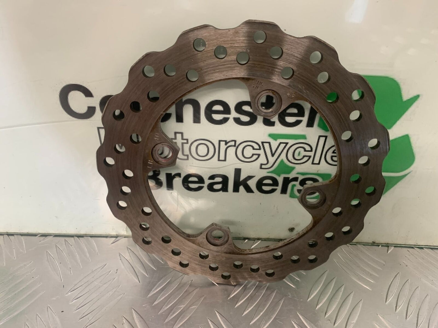 KAWASAKI ZX6R ZX6 R REAR BRAKE DISC YEAR 2007 2008 (STOCK 973)