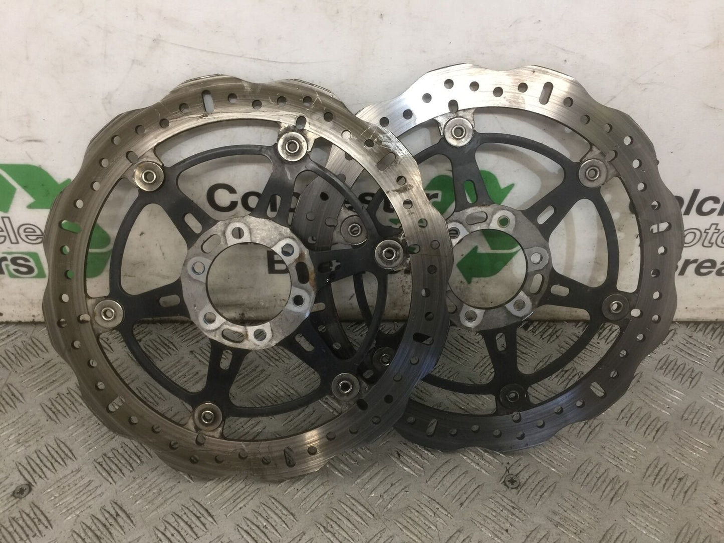 APRILIA DORSODURO 750 FACTORY FRONT BRAKE DISCS YEAR 2011 (STOCK 908)