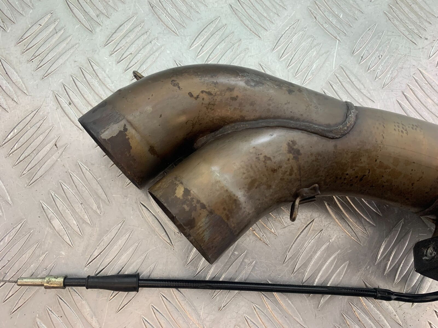 DUCATI DIAVEL 1200 EXHAUST DOWNPIPE WITH VALVE YEAR 2014-17 (CMB1054)