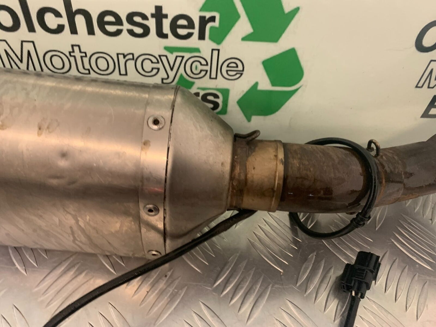 HONDA CBR1000 rr FIREBLADE AKRAPOVIC EXHAUST (DAMAGED ) 2008-2011 (STOCK 986)