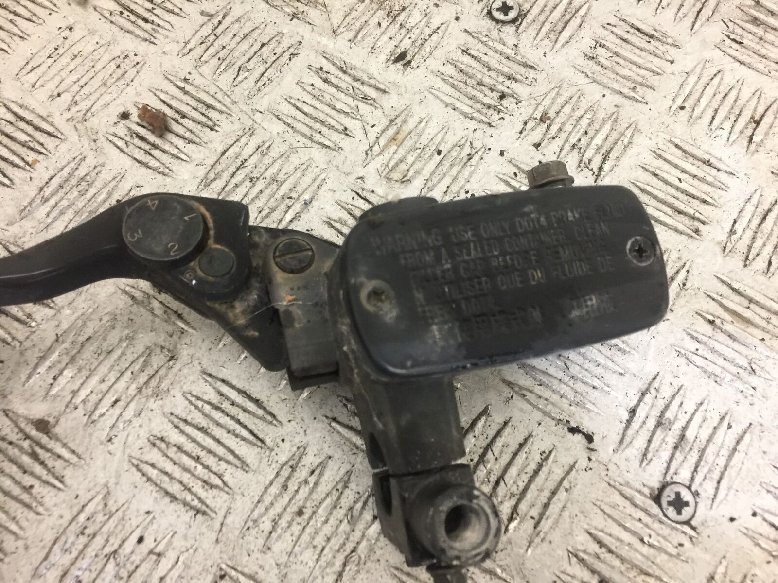 KAWASAKI J300 J 300 REAR BRAKE MASTER CYLINDER  YEAR 2015 (STOCK 711)