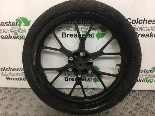 DERBI GPR125 GPR 125 FRONT WHEEL  YEAR 2009 (STOCK 391)