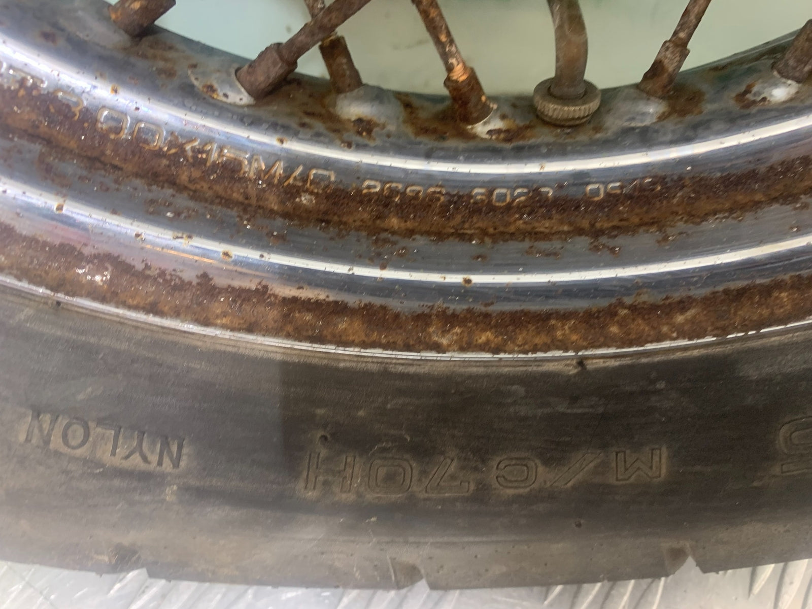 YAMAHA XV535 XV 535 VIRAGO REAR WHEEL  YEAR 1994-02 (CMB1139)
