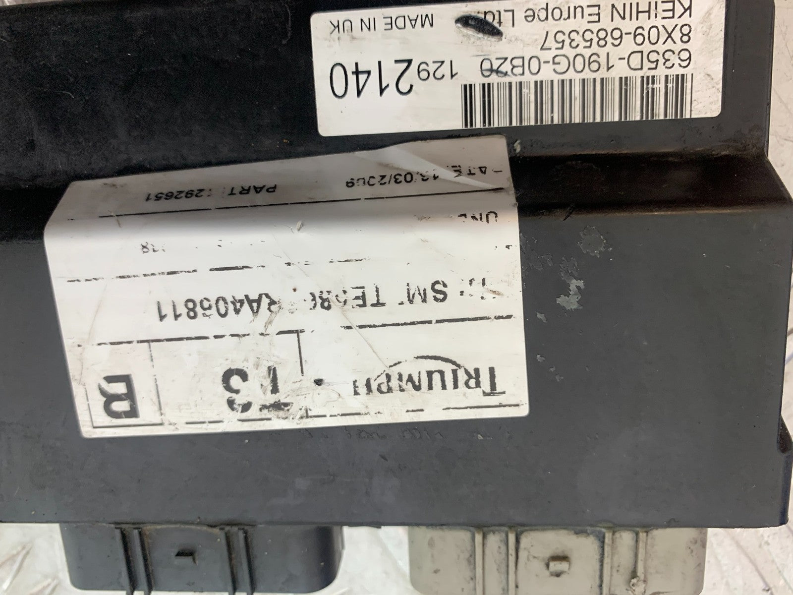 TRIUMPH SPEED TRIPLE R 1050 ECU  2009 (CMB1183)