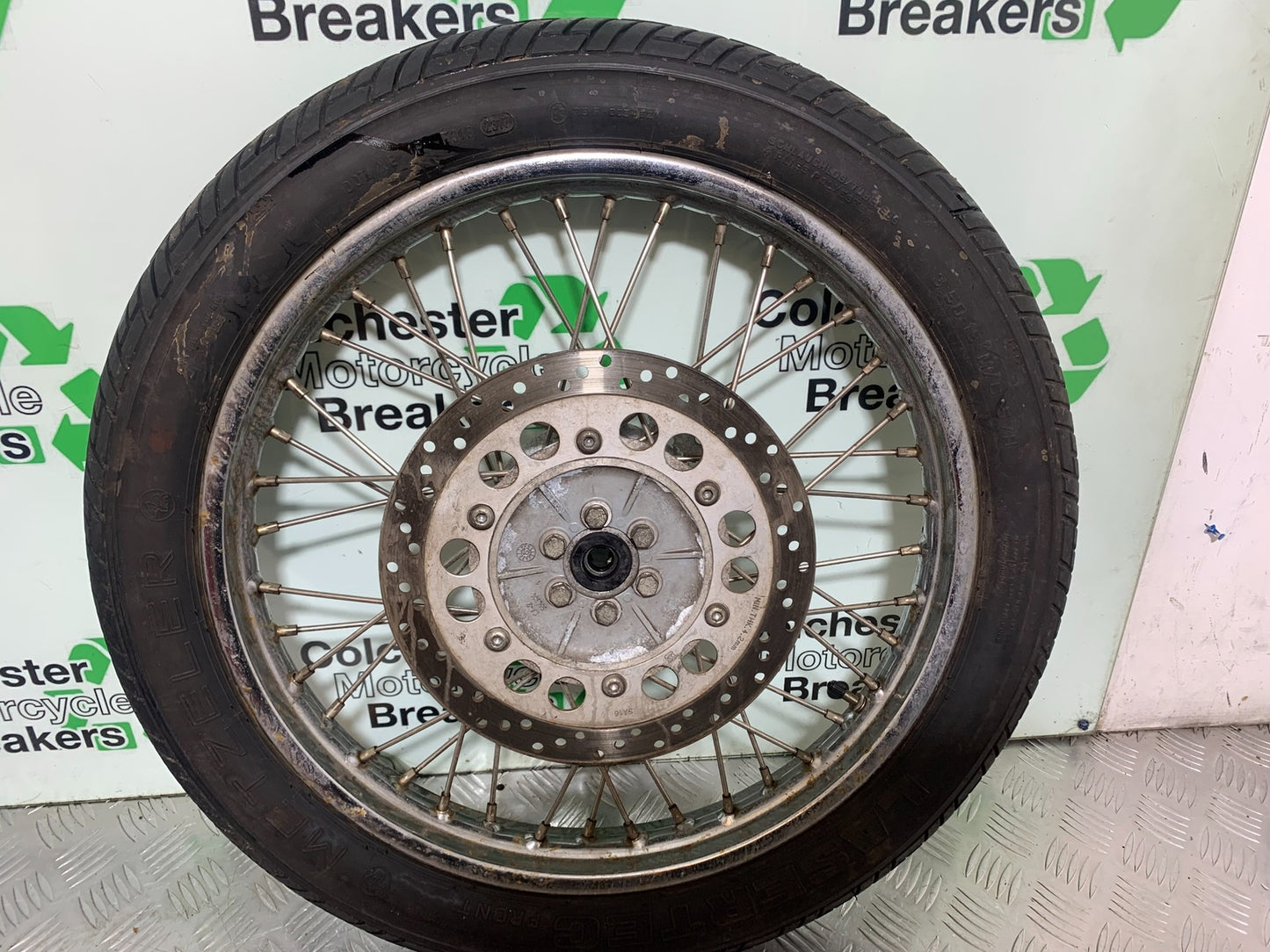 ROYAL ENFIELD BULLET 500 EFI FRONT WHEEL AND DISC  YEAR 2016 (CMB1153)