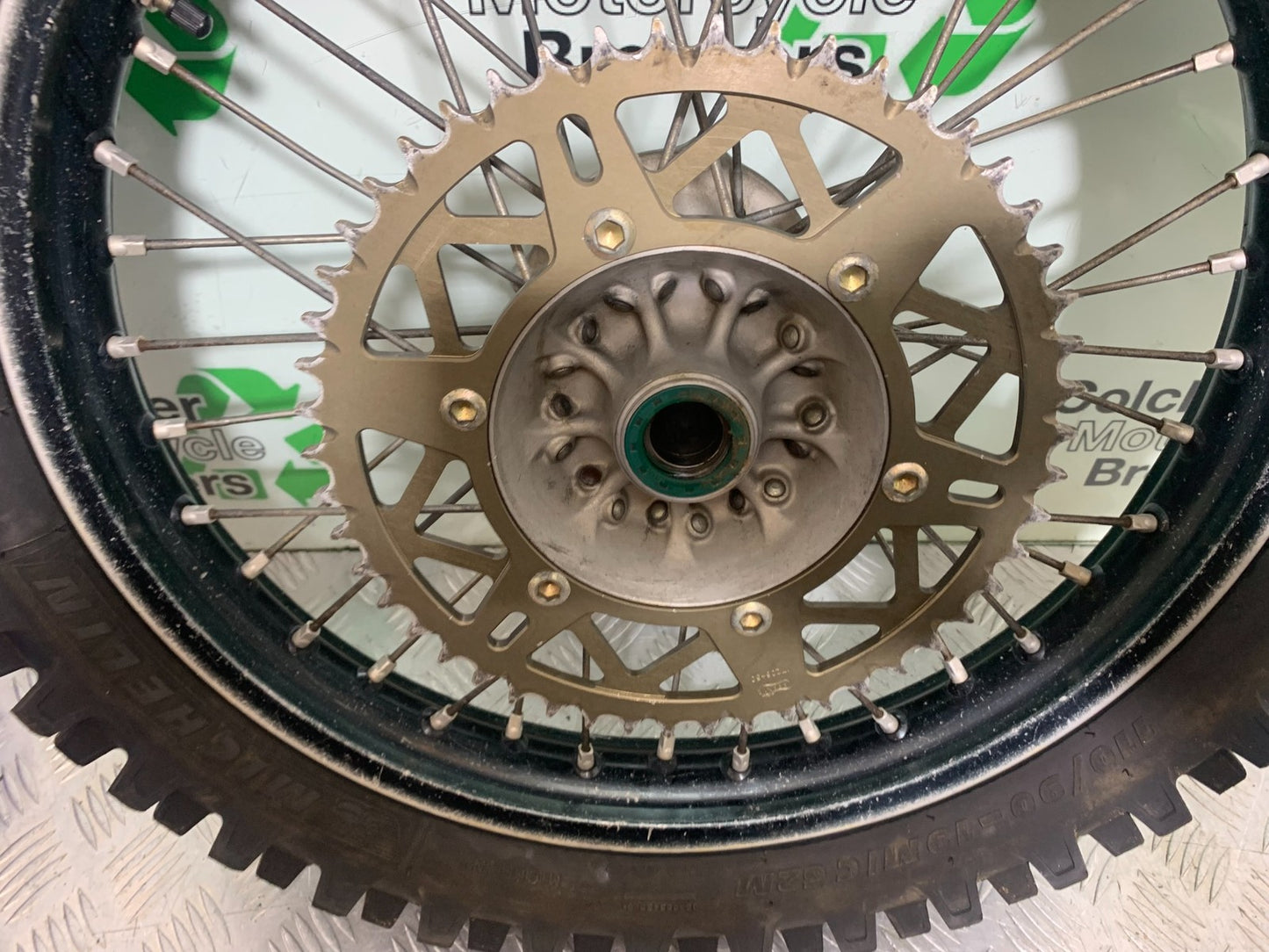 KAWASAKI KXF450 KXF 450 REAR WHEEL YEAR 2013 CMB1217)