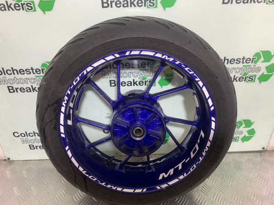YAMAHA MT07 MT-07 REAR WHEEL   YEAR 2014 (STOCK 995)