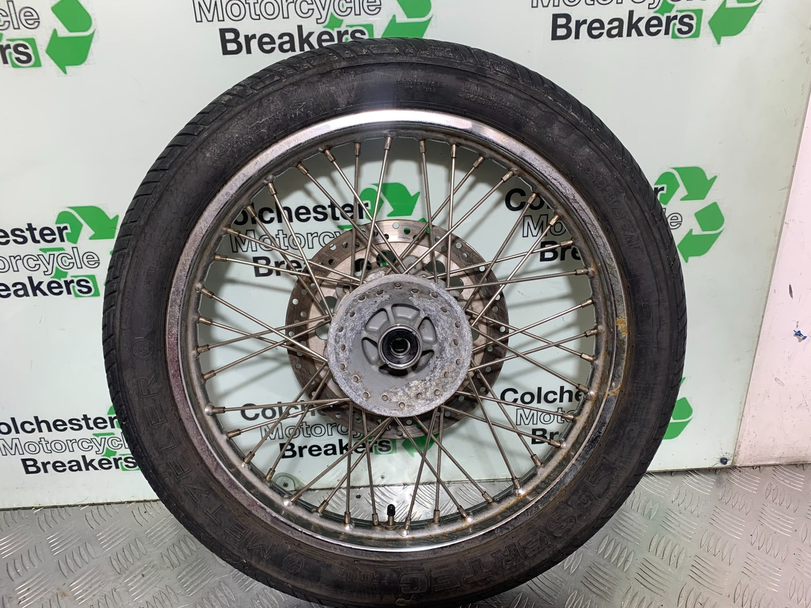 ROYAL ENFIELD BULLET 500 EFI FRONT WHEEL AND DISC  YEAR 2016 (CMB1153)