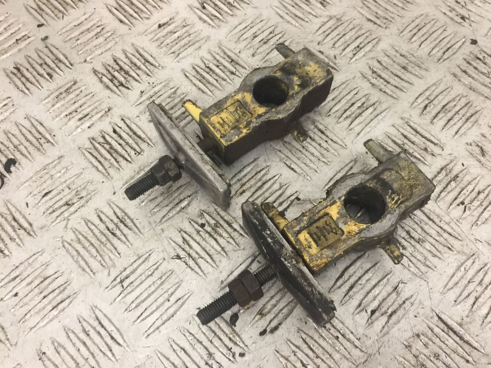 HONDA CBR600 CBR 600 CHAIN ADJUSTERS   YEAR 1996 (STOCK 798)
