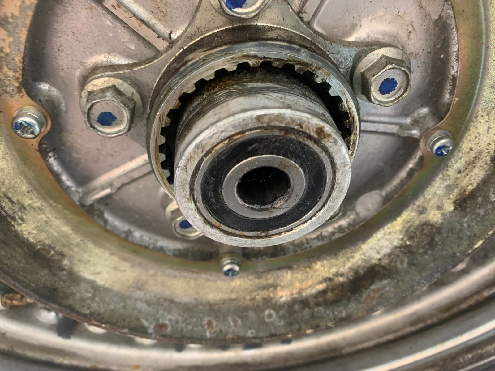 YAMAHA XV535 XV 535 VIRAGO REAR WHEEL (GOOD TYRE)  YEAR 1994-02 (CMB1044)