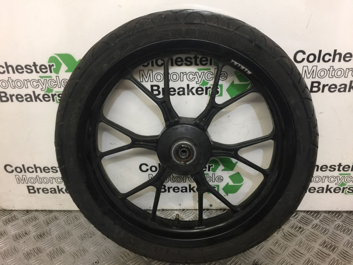 DERBI GPR125 GPR 125 FRONT WHEEL  YEAR 2009 (STOCK 391)