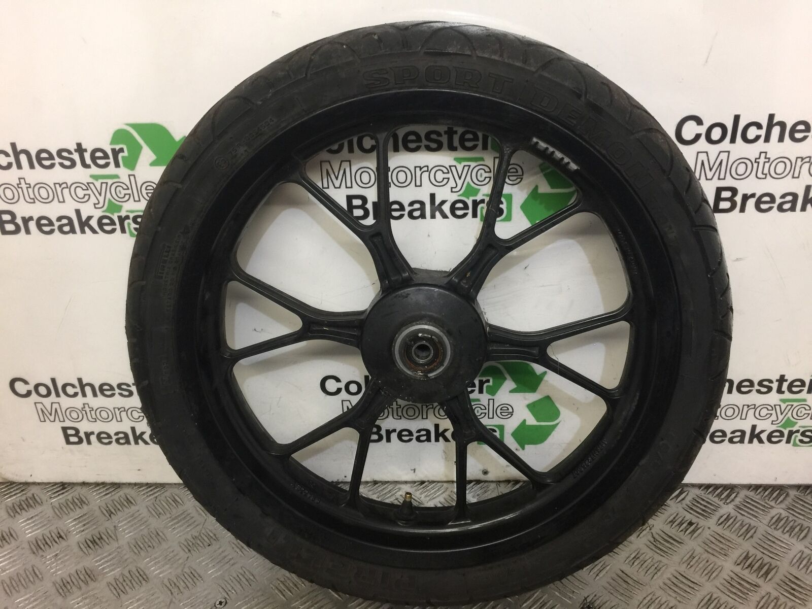 DERBI GPR125 GPR 125 FRONT WHEEL  YEAR 2009 (STOCK 391)