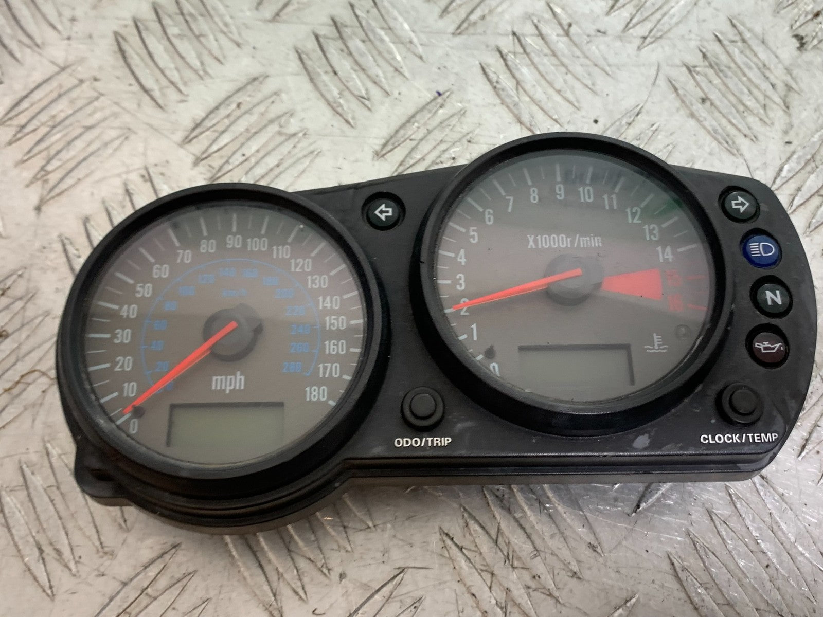 KAWASAKI ZX6R ZX6 J CLOCKS SPEEDO DASH YEAR 2000 (CMB1312)