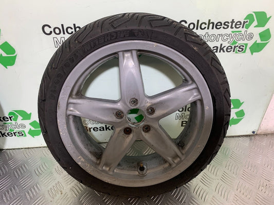 PIAGGIO X EVO 400 REAR WHEEL (GOOD TYRE)  YEAR 2007-2011 (CMB1069)