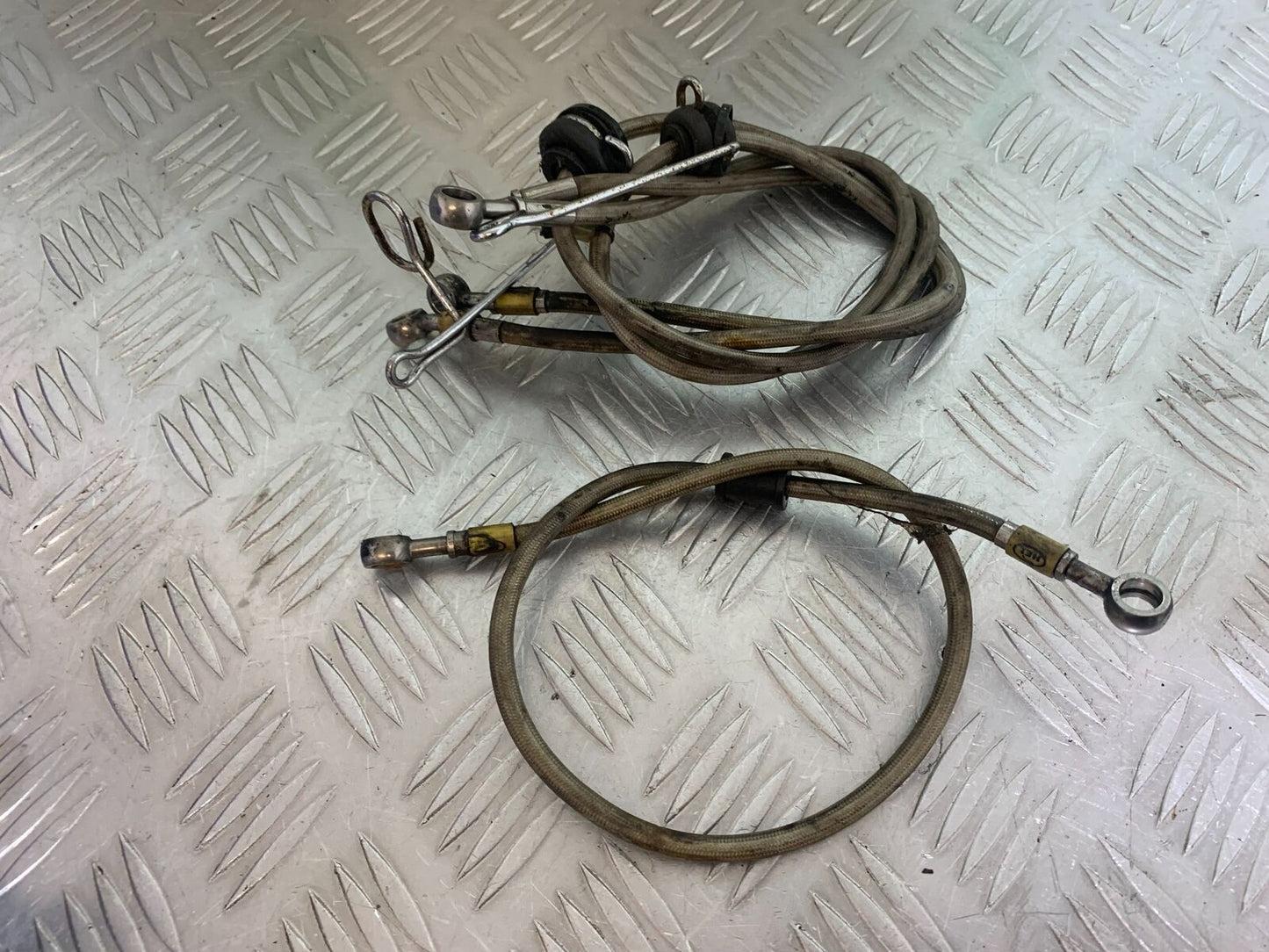 KAWASAKI Z750 ZR750 ZR-7S BRAIDED BRAKE LINES  YEAR 1999-05 (CMB1135)