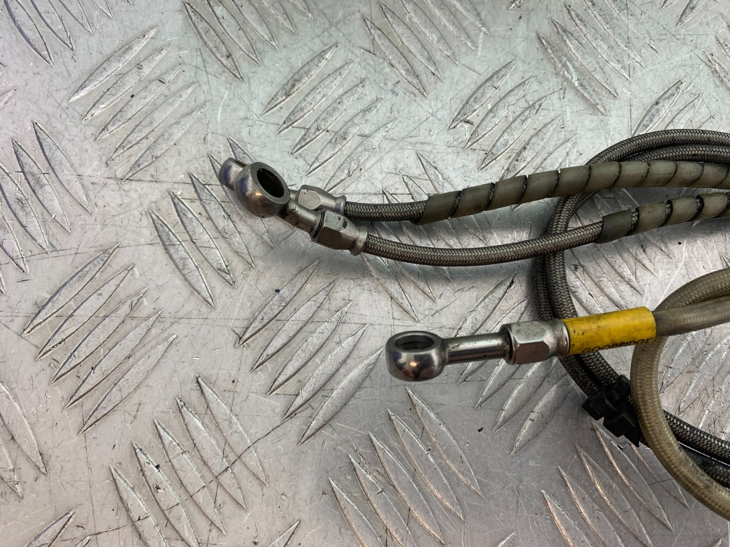 KAWASAKI ZZR1100 D FRONT & REAR BRAIDED BRAKE LINES YEAR 1993-2001 (CMB1289)