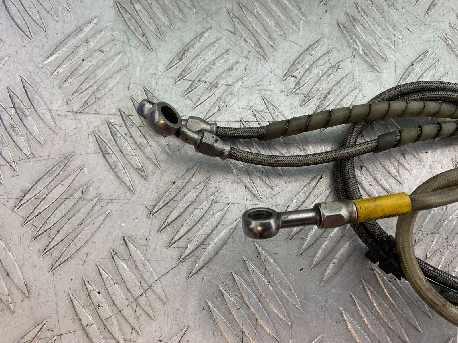 KAWASAKI ZZR1100 D FRONT & REAR BRAIDED BRAKE LINES YEAR 1993-2001 (CMB1289)