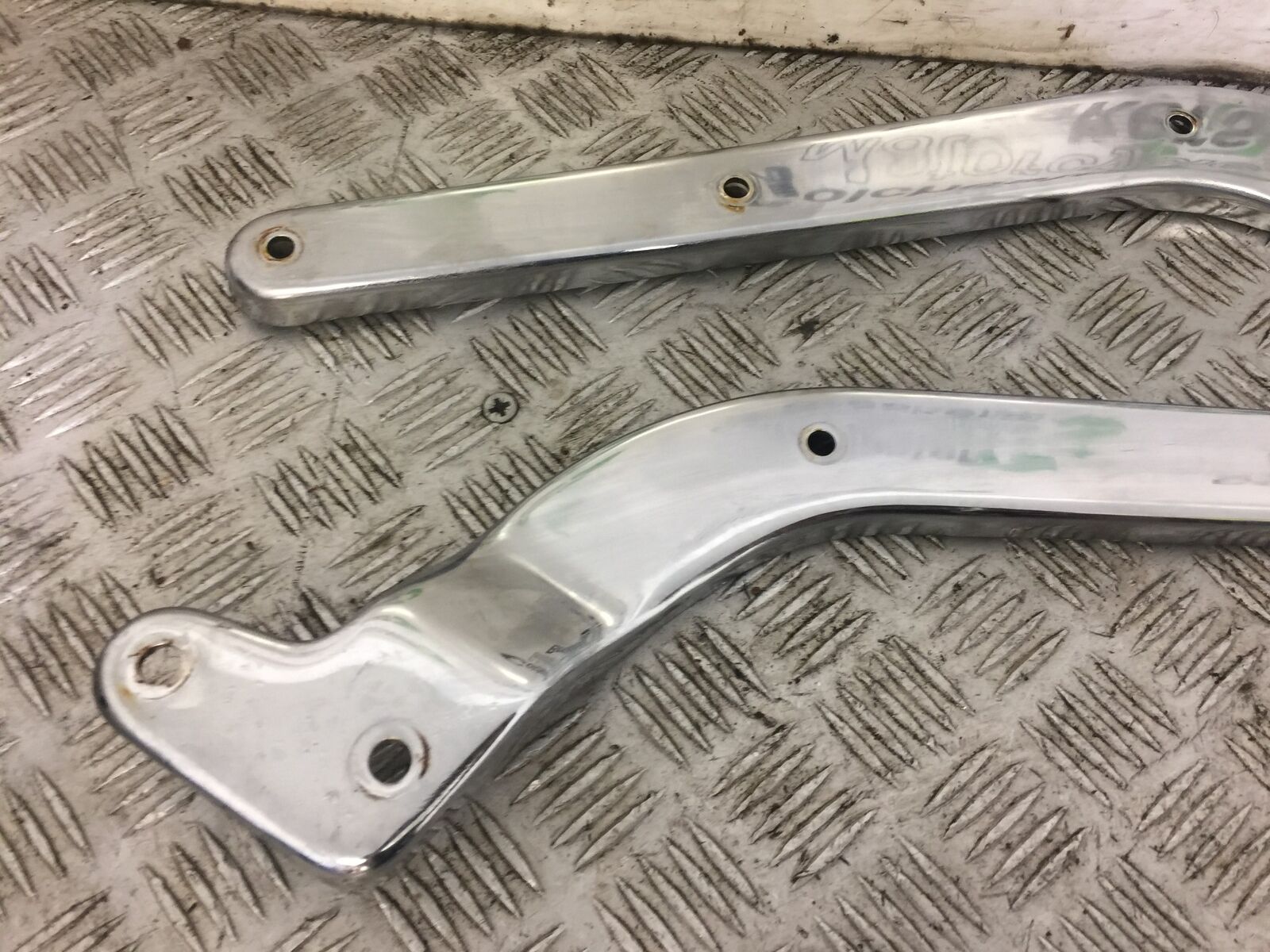 AJS DD350 E-6 LEFT AND RIGHT CHROME FRAME COVERS  YEAR 2012  STOCK 580