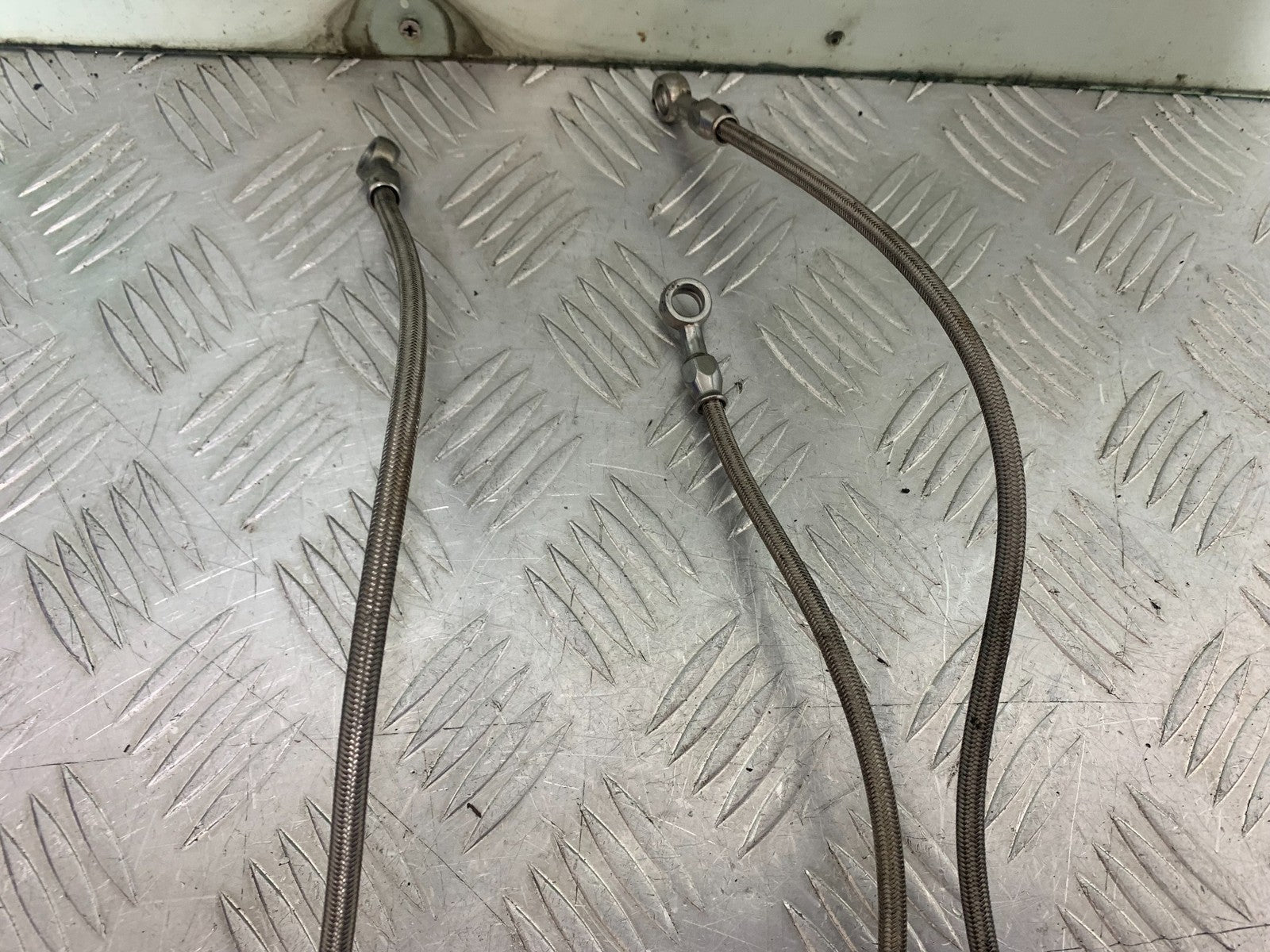 KAWASAKI GPZ600 GPZ 600 BRAIDED BRAKE LINES  YEAR 1988-90 (CMB1258)