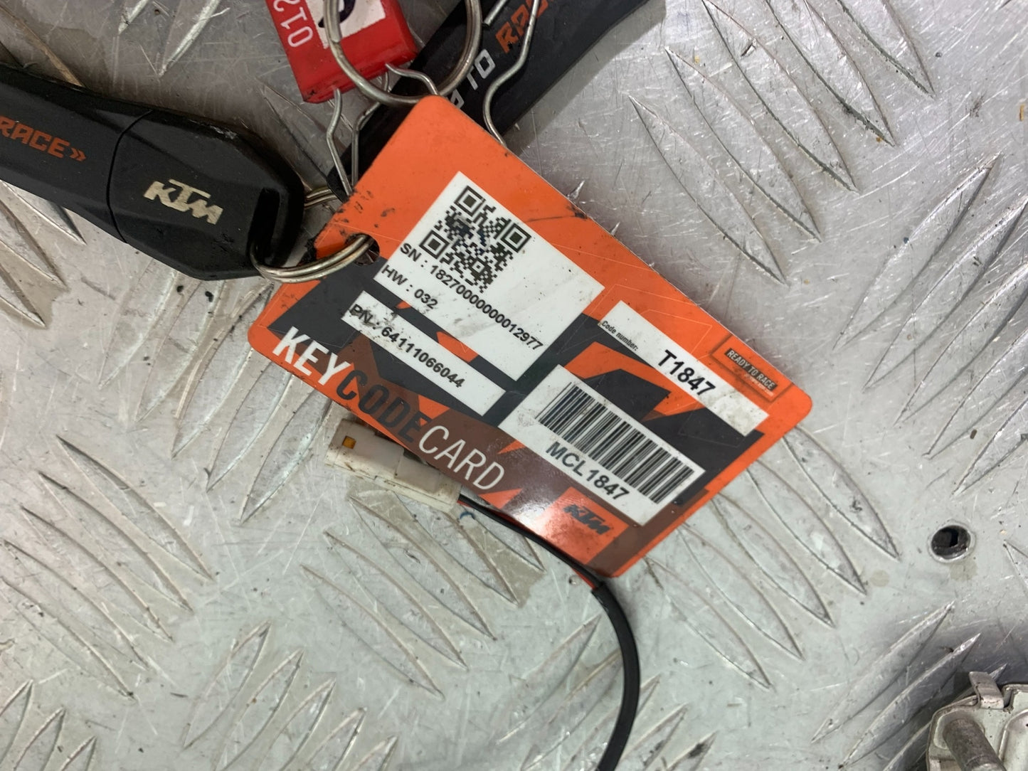 KTM 790 DUKE ECU LOCKS KEYS CARD YEAR 2018-2021  (CMB11150)