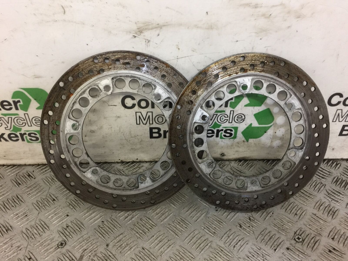 HONDA PC800 PC 800 PACIFIC COAST FRONT BRAKE DISCS YEAR 1998 (STOCK 516)