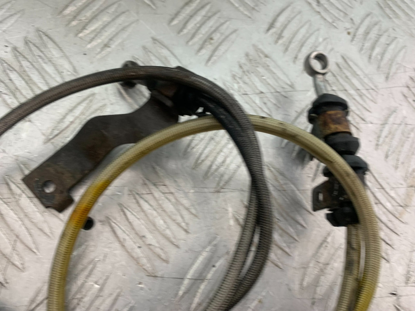 HONDA NTV 600 REVERE BRAIDED BRAKE LINES  YEAR 1988-1996  (CMB1281)