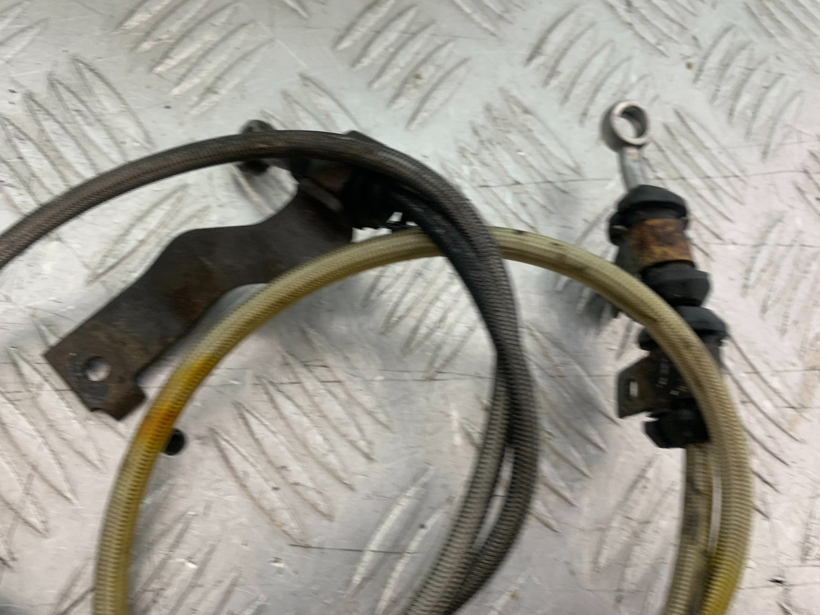 HONDA NTV 600 REVERE BRAIDED BRAKE LINES  YEAR 1988-1996  (CMB1281)