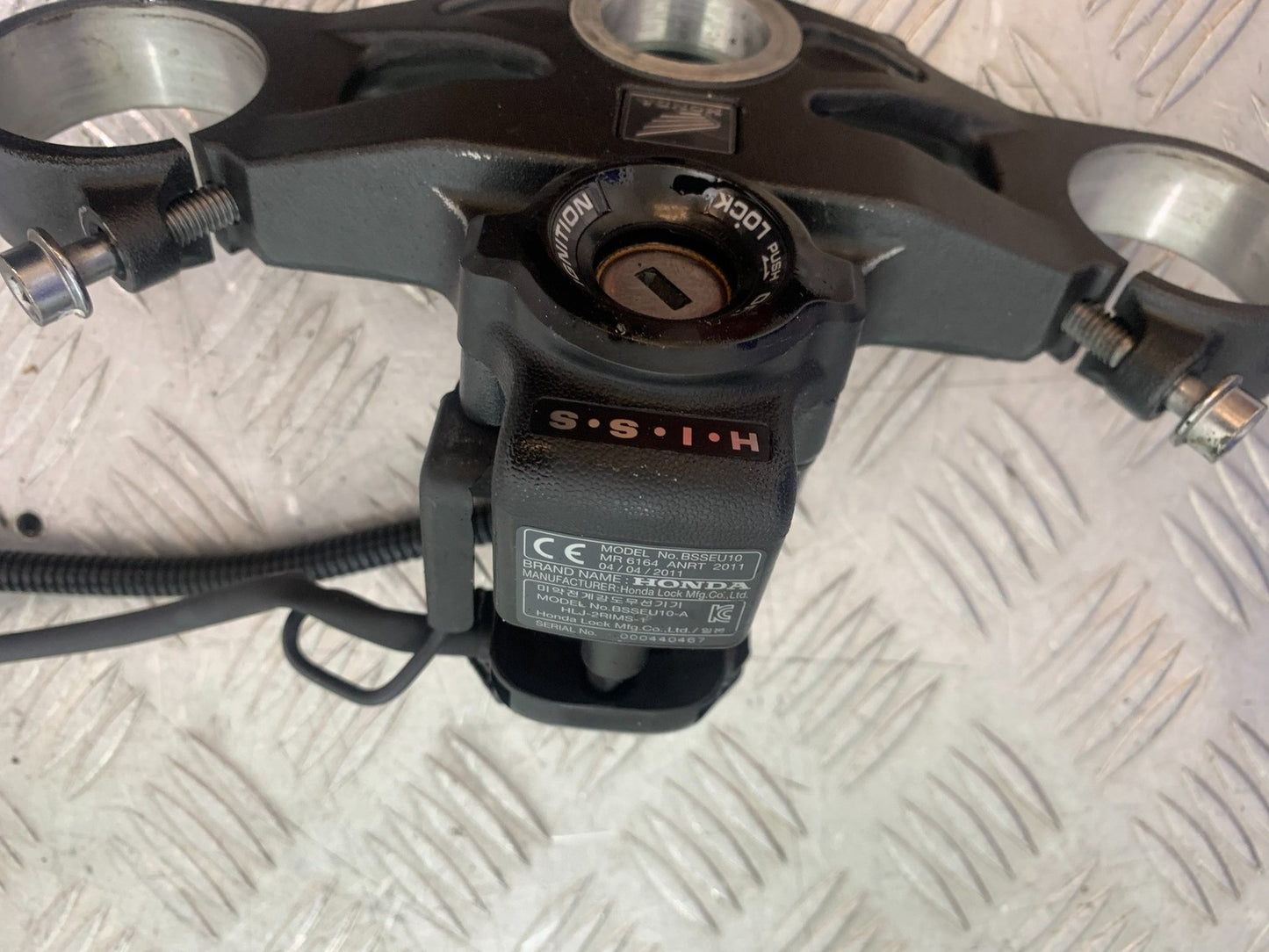 HONDA CBR1000 rr FIREBLADE ECU LOCKS KEY TOP YOKE  YEAR 2012-2016 (CMB1198)