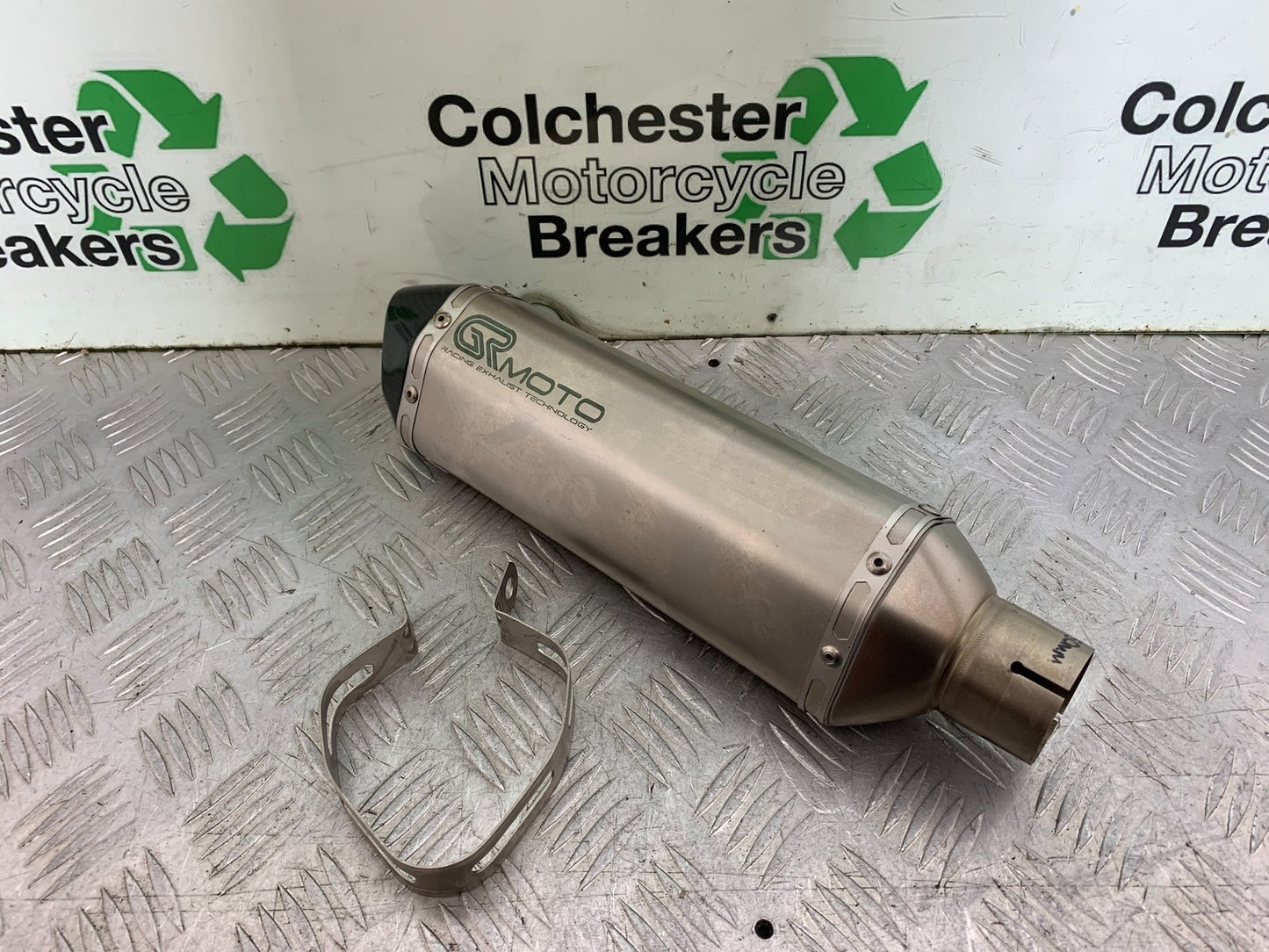 TRIUMPH 675 STREET TRIPLE R GRMOTO END CAN SILENCER EXHAUST 2013-2016
