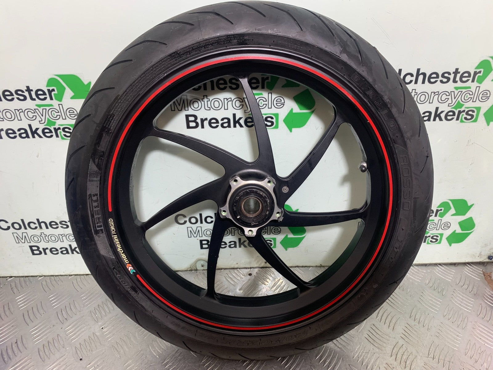 DUCATI 1198 S FRONT AND REAR WHEELS BREMBO MARCHESINI YEAR 2009-2011 (CMB1219)