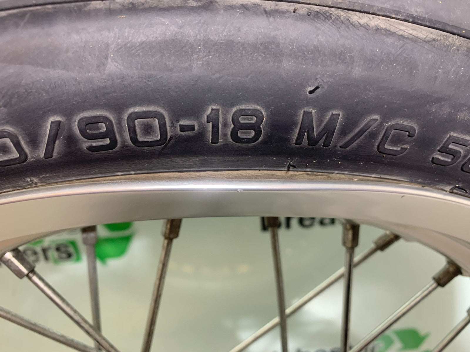 BSA 650 GOLD STAR FRONT WHEEL  (DAMAGED)  YEAR 2022-2025 (CMB1262)