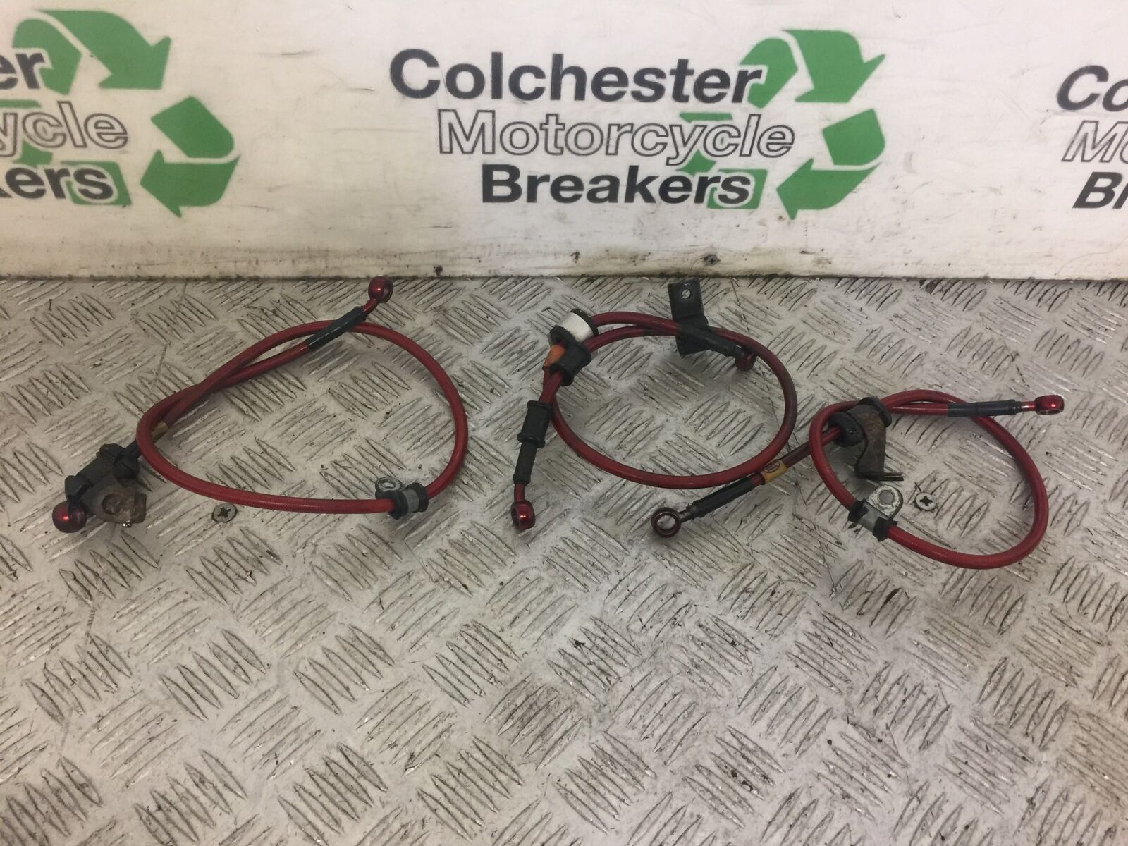 HONDA CBR900 FIREBLADE FRONT AND REAR BRAIDED LINES  YEAR 1998 - 99 (STOCK 621)