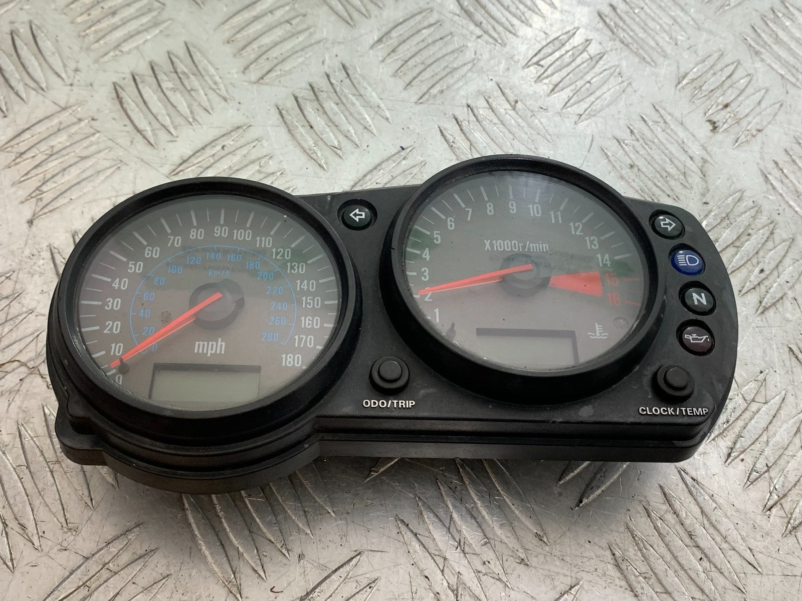 KAWASAKI ZX6R ZX6 J CLOCKS SPEEDO DASH YEAR 2000 (CMB1312)