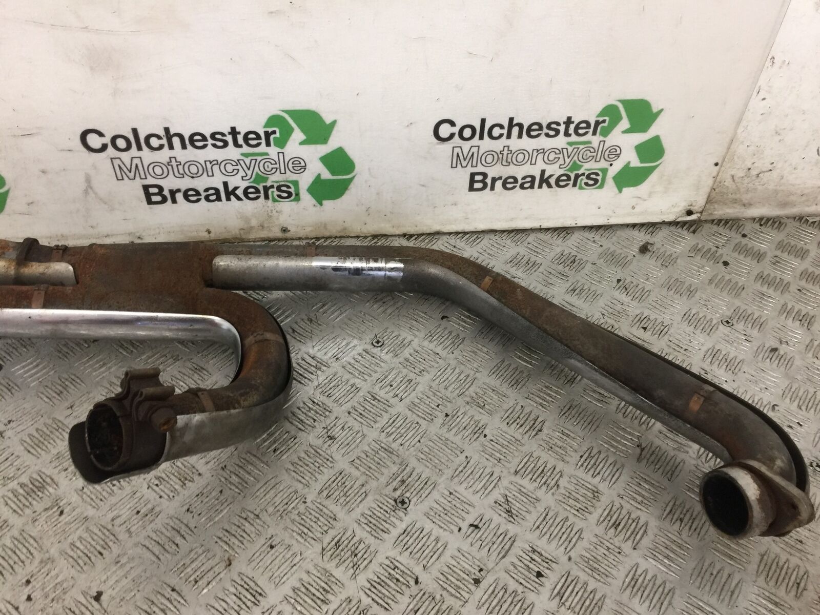 VICTORY V92 C EXHAUST DOWNPIPES  YEAR 2004 (STOCK 765)