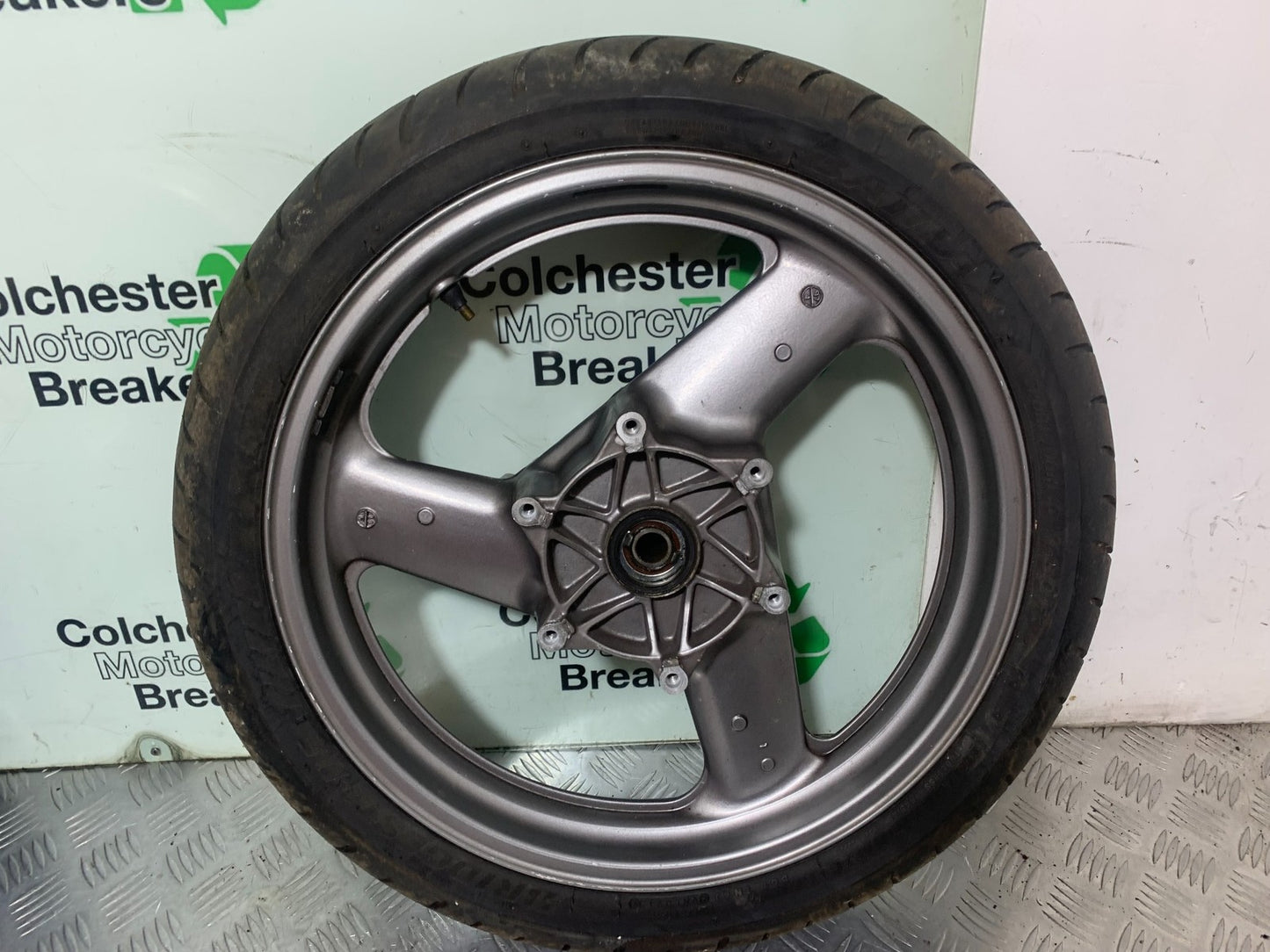 HONDA ST1100 PAN EUROPEAN FRONT WHEEL (TYRE WILL PAS MOT) 1993-2001 (CMB1195)