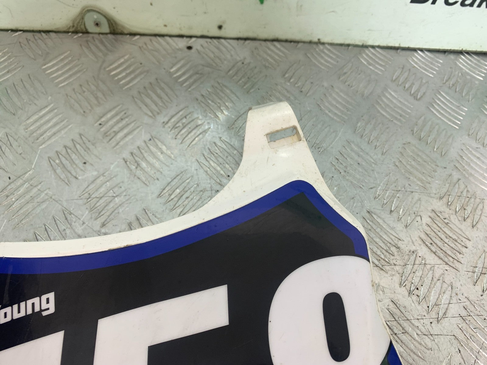 KAWASAKI KXF450 KXF 450 FRONT NUMBER BOARD   YEAR 2013 CMB1217)