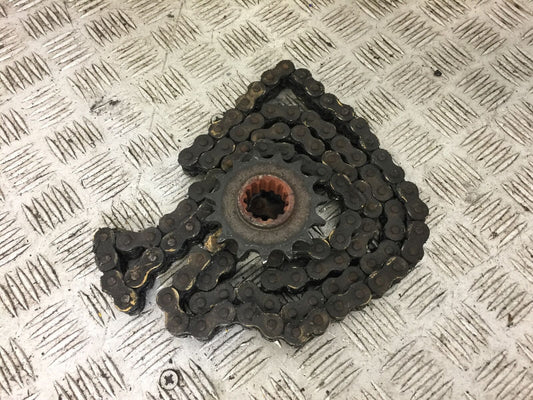 HONDA CB650 F CB 650 FA-E CHAIN AND FRONT SPROCKET  YEAR 2014-2017 STOCK 609